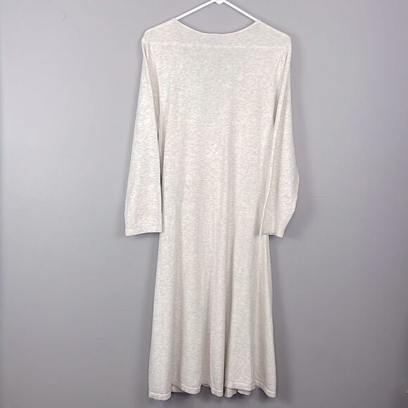 Torrid Mini Sweater Cross Front Skater Dress. Ivory. Size 2X. - Picture 8 of 13